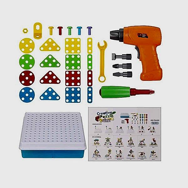 URT014-001 Birlik, 3D Eğitici Matkap Seti Hayvanlar Özel Fiyatlı Ürün