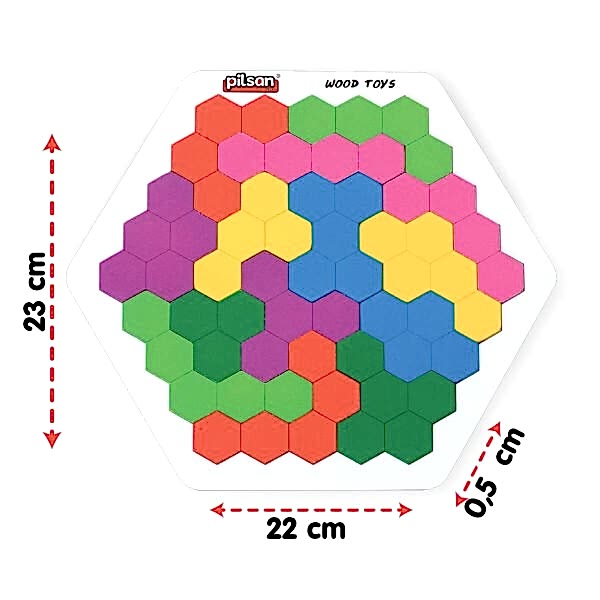02 016 AHŞAP PETEK TANGRAM