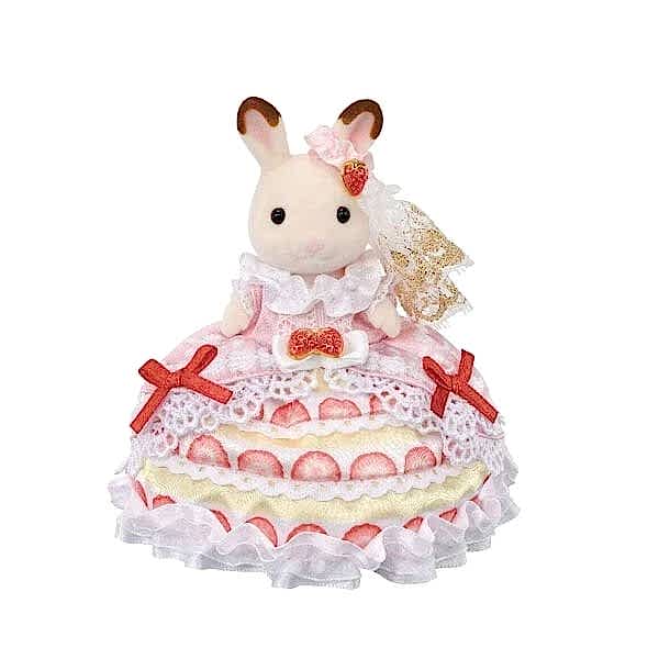 5847 Sylvanian Families Freyanın Doğum Günü Çilekli Pasta Elbisesi +3 yaş