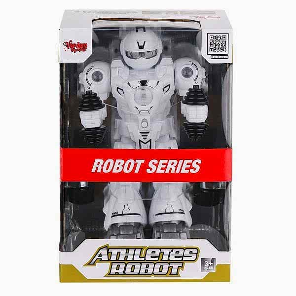 DF-6026 Işıklı ve Müzikli Hareketli Atletik Sporcu Robot -Vardem Oyuncak