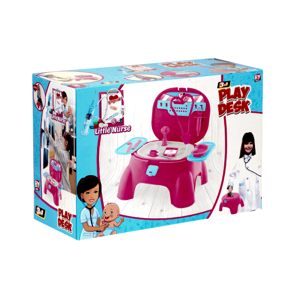 573-BP LITTLE NURSE OYUN TABURESİ DOKTOR SET KIZ(Ürün oyuncaktır)