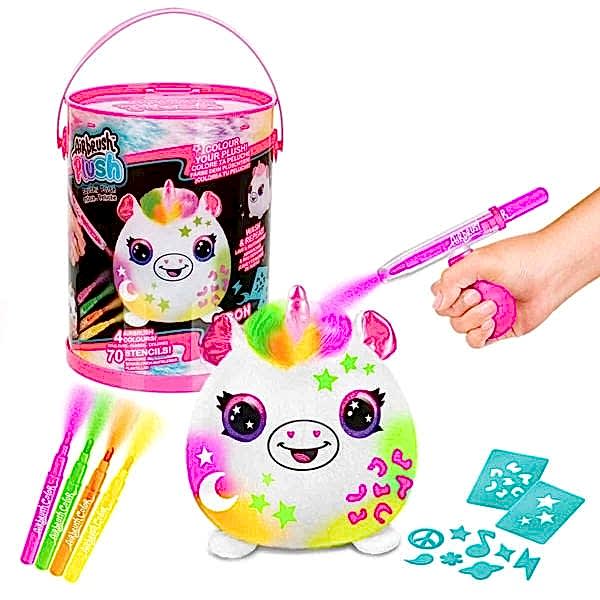 45523 Airbrush Peluş Neon Boyama Seti -Sunman