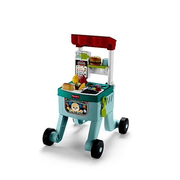 JLM95 Fisher-Price Eğlen ve Öğren 4ü 1 Arada Alışveriş Sepeti Yürüteç