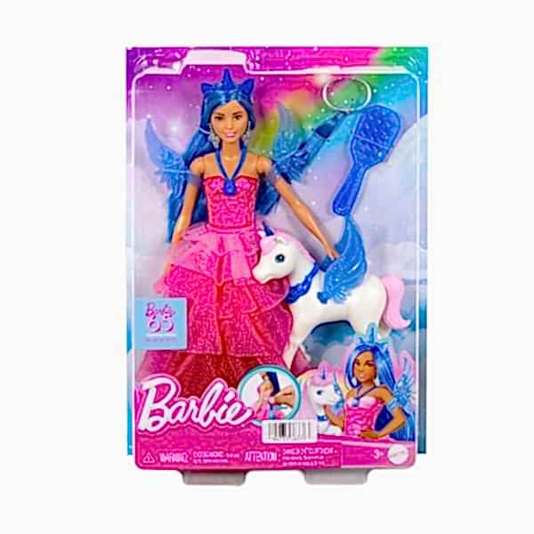 HRR16 Barbie Mavi Saçlı Prenses Bebek