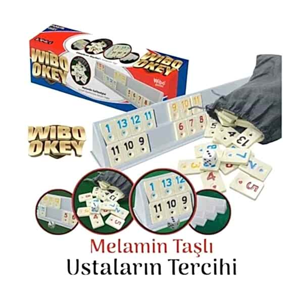 882097 WİBO PLASTİK OKEY TAKIMI