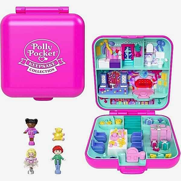 JGK22 Polly Pocket Mattel 80. Yıl Özel Nostaljik Kompakt Oyun Seti