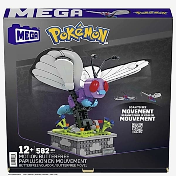 HKT22 MEGA™ Pokémon™ Motion Butterfree 582 parça +12 yaş