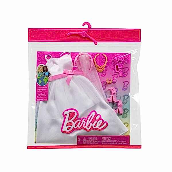 HWV76 Barbie + Ken Fashion - Gelin Aksesuarları (Bebekler ürüne dahil değildir.)
