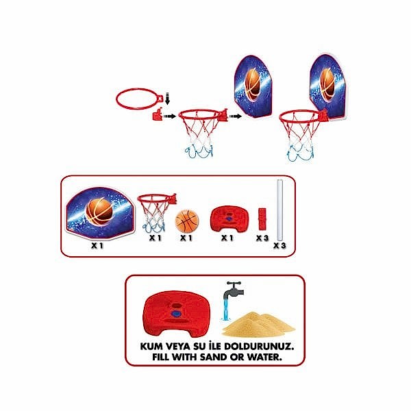03407 Ayarlanabilir Basketbol Potası -Fentoys
