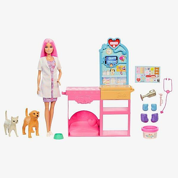 JFX93 Barbie ve Veteriner Kliniği ve Aksesuarları