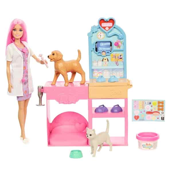 JFX93 Barbie ve Veteriner Kliniği ve Aksesuarları
