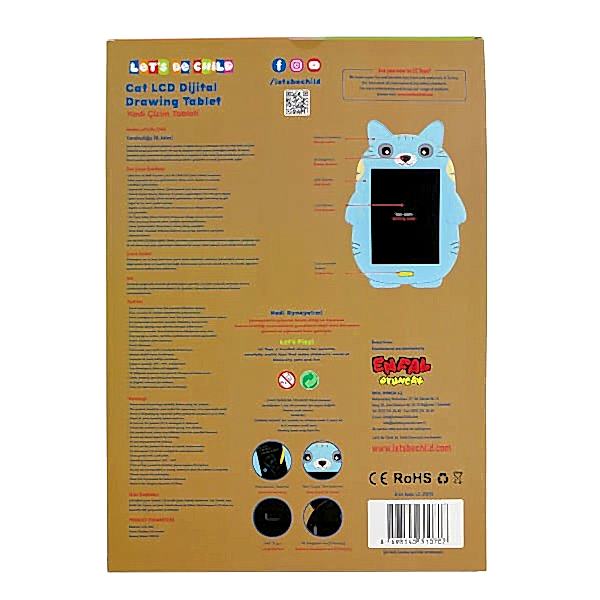LC-31070 Kedi Çizim Tableti 8.5 inç