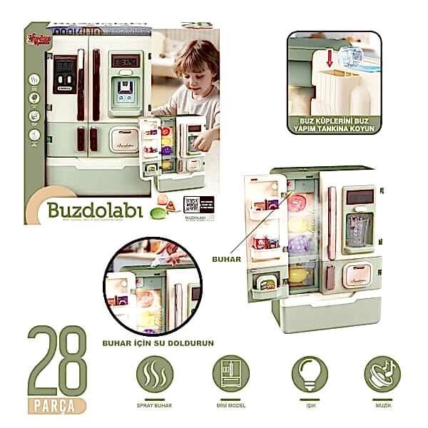 VRD10650 IŞIKLI VE SESLİ AKSESUARLI BUZDOLABI