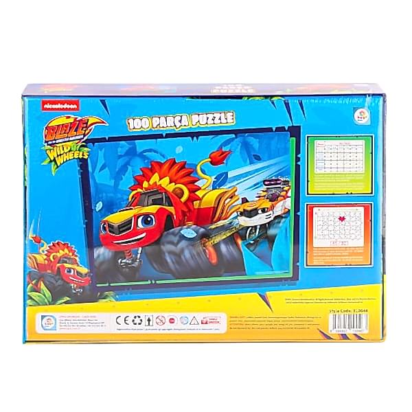 BL0048 Blaze Monster Machines 100 Parça Puzzle -Laçokids