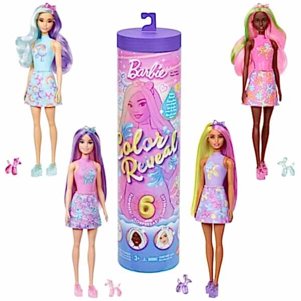 JFV58 Barbie Color Reveal Balondan Hayvan Figürleri Serisi