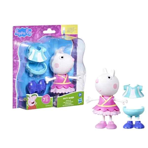 F8859 Peppa Pig ve Ailesi Kıyafetli Figür Seti +3 yaş