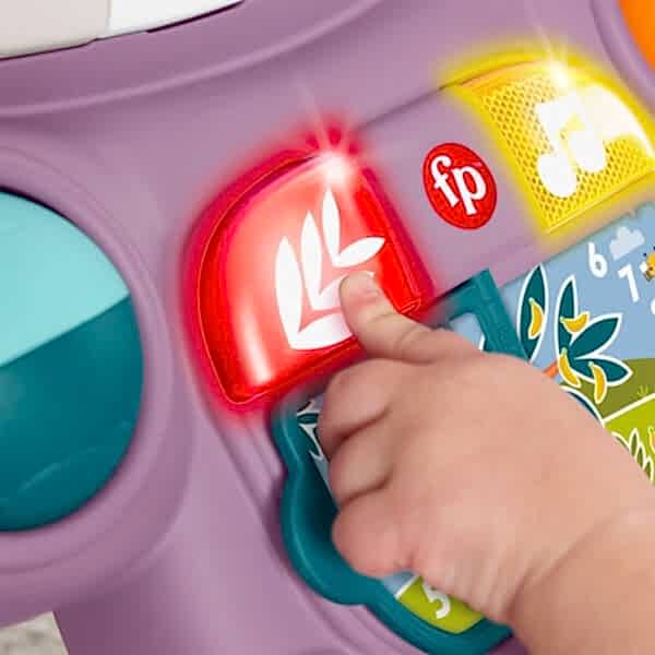 JGW94 Fisher-Price Benimle Öğren Mor Maymun Yürüteç