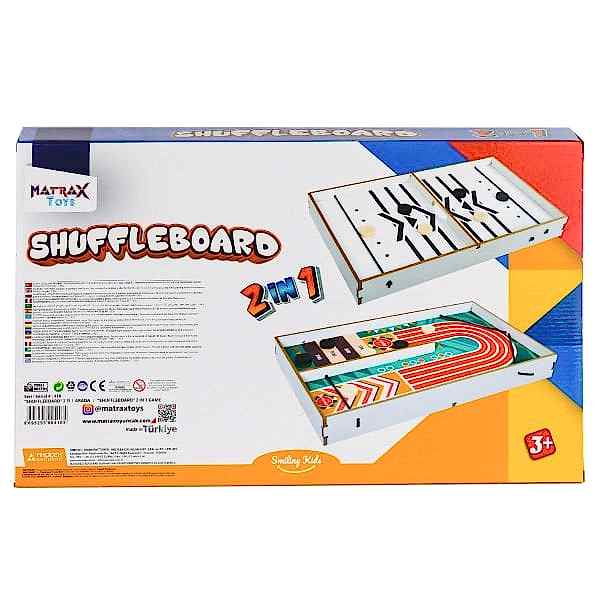 416 Shuffleboard Oyunu 2IN1 -Akçiçek Oyuncak