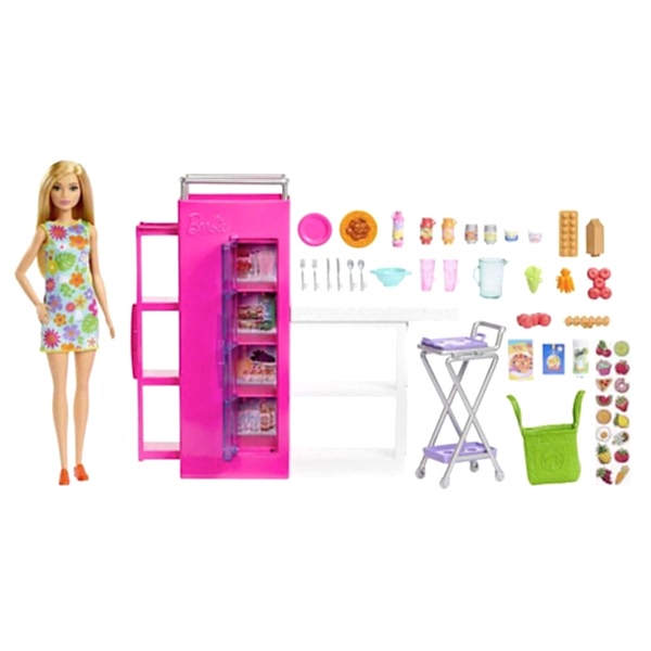 HJV38 Barbie Mini Büfe Oyun Seti