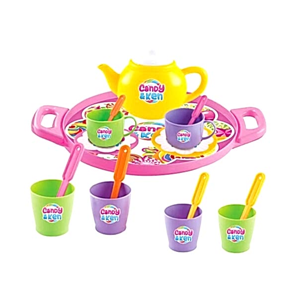 01593 CANDY TEPSİLİ ÇAY SET