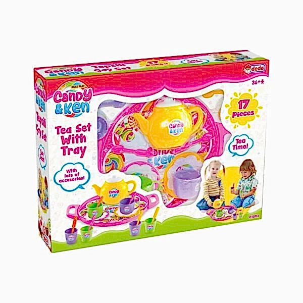 01593 CANDY TEPSİLİ ÇAY SET