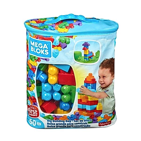 CYP67 MEGA BLOKS® 60 parçalı Blok Torbaları 2 asorti - Mavi - Pembe +1 yaş