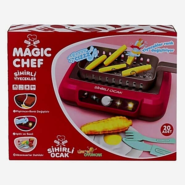 2A550 Magic Chef Barbekü Ocak Seti -Limon Oyuncak