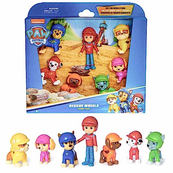 70443 SUN-SPM-FİGÜR SET PAW PATROL RESCUE WHEELS TEMALI 7Lİ