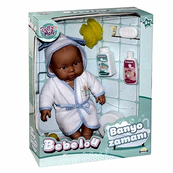 030031 Sunman, Bebelou Banyo Zamanı Bebek Seti, 35 cm / +3 yaş