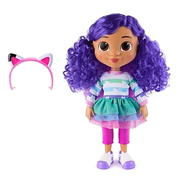 70859 SUN-SPM-FİGÜR GABBY S DOLLHOUSE ŞARKI SÖYLEYEN BEBEK SESLİ 30CM