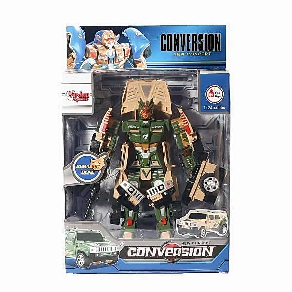 HW-899-1-2-5 Dönüşebilen Robot Jeep 1:24 -Vardem