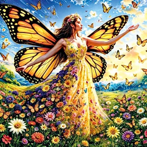 20093 PUZZLE 500 LADY BUTTERFLY
