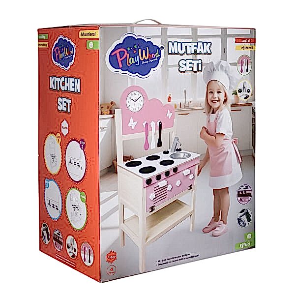 ONY-408 Ahşap Mutfak Seti -Onyıl Oyuncak