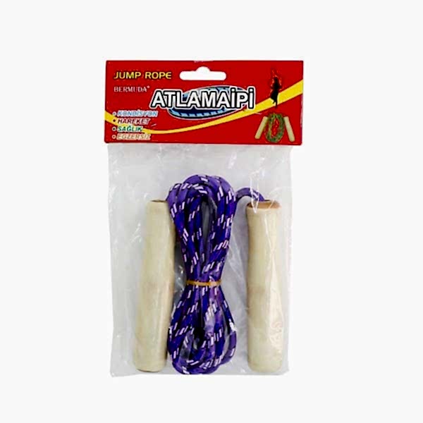 2309007 Ahşap Saplı Atlama İpi -Kızılkaya Oyuncak