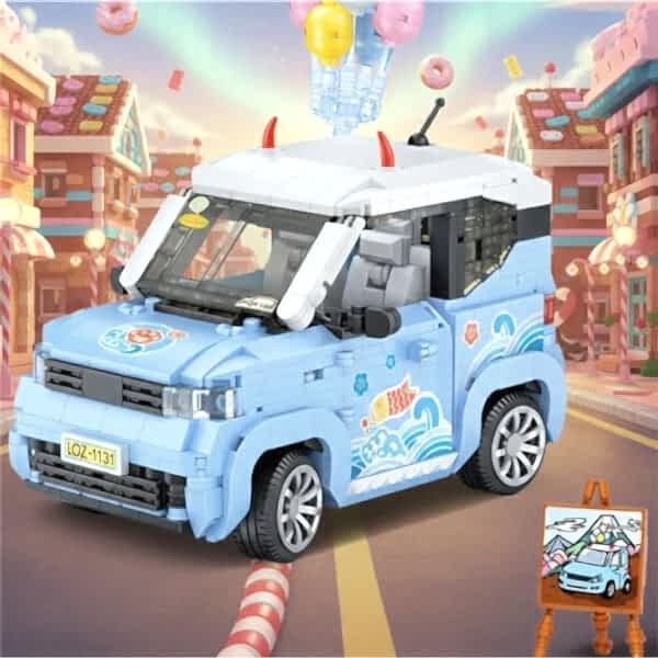 LZ-1131 LOZ BALON ARABASI MAVİ 875 PARÇA BLOCK OYUNCAK