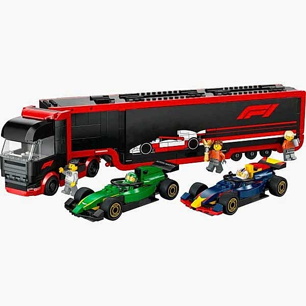 60445 Lego City F1 Tırı ve RB20 ve AMR24 1086 parça +8 yaş