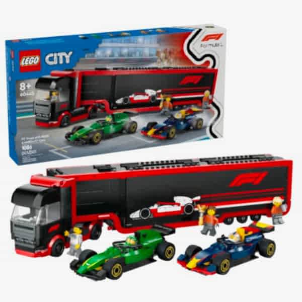 60445 Lego City F1 Tırı ve RB20 ve AMR24 1086 parça +8 yaş