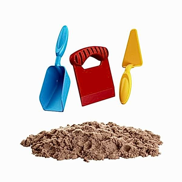 03690  Aksesuarlı Naturel Kinetik Oyun Kumu 1000 gr -Dede