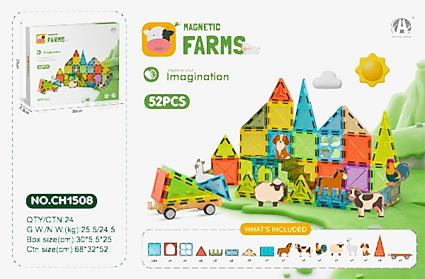CH1508 5.5CM Magnetic Blok 
52 PCS
