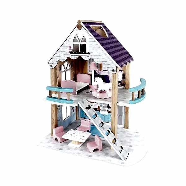 T2011 Ahşap Oyun Evi 2 Katlı -Okutan Hobi