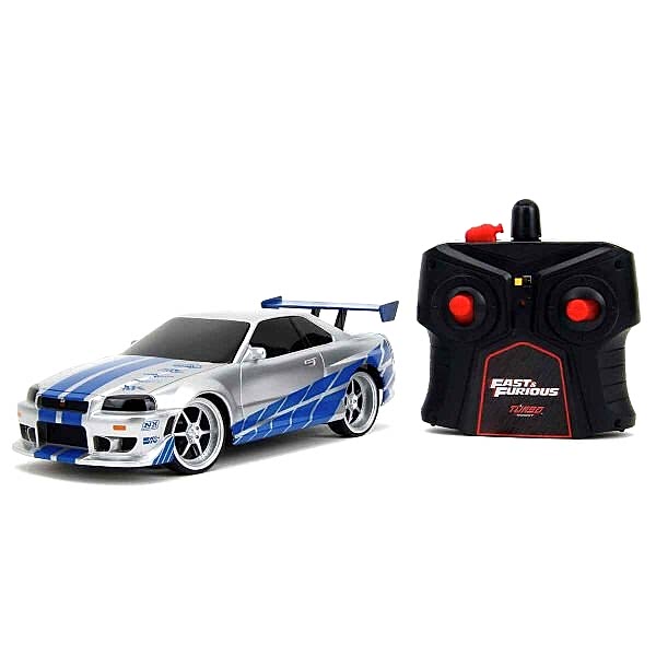 9772 SUN-SIM-JDA-RC ARABA 1 24 FAST FURIOUS NISSAN SKYLINE GTR 2 4 GHZ FASTF