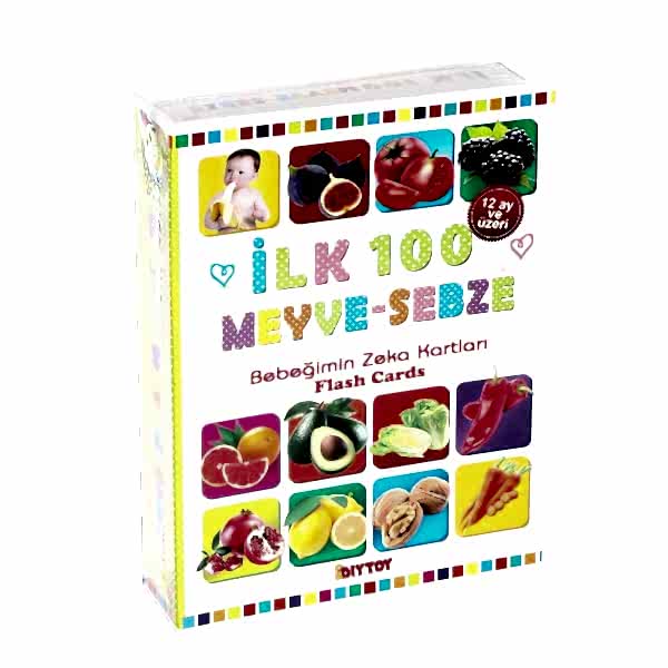 1765 FLASH CARD İLK 100 MEYVELER EĞİTİCİ KARTLAR