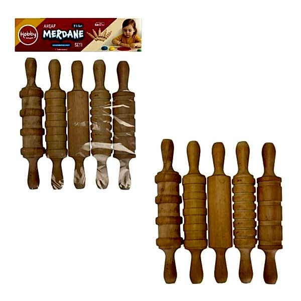 HH2045 AHŞAP 5Lİ MERDANE POŞETLİ