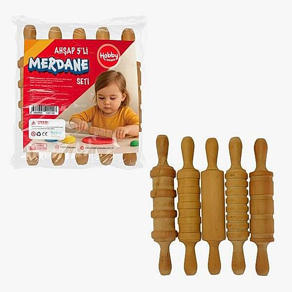 HH2045 AHŞAP 5Lİ MERDANE POŞETLİ