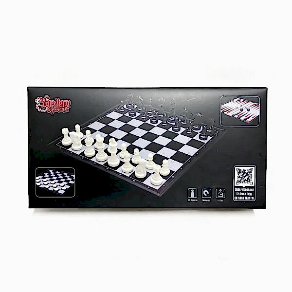 VRD10665 KATLANABİLİR SATRANC TAVLA VE DAMA SETİ