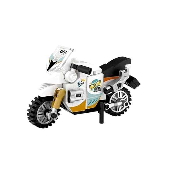 LZ-8624 LOZ MOTORSİKLET 120 PARÇA BLOCK OYUNCAK MİNİ POŞET