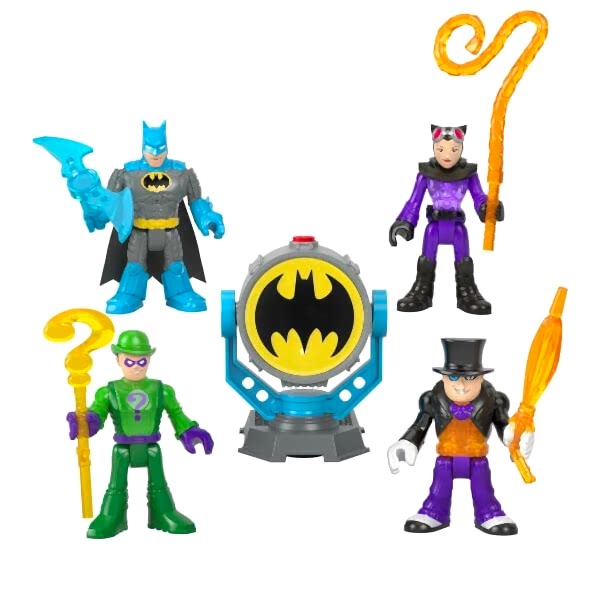 HFD47 Imaginext, Bat-Tech Bat-Signal Figür Seti, DC Super Friends