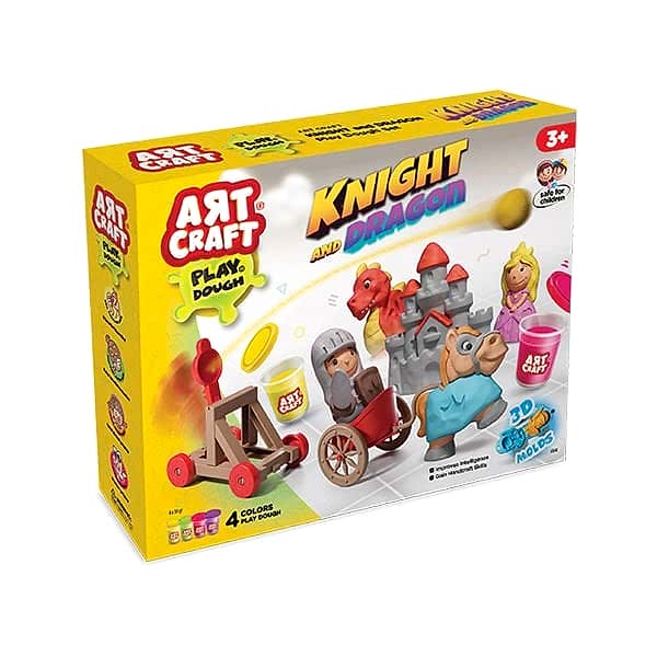 03848 Şövalye ve Ejderha Oyun Hamuru Seti 280 gr -Dede
