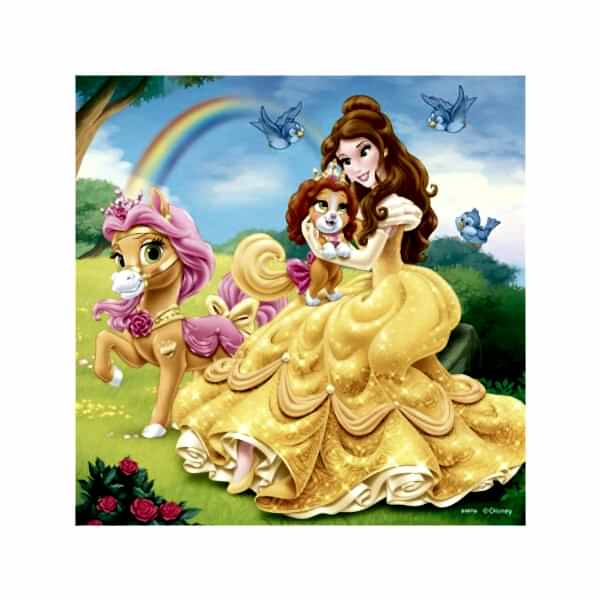 93465 Palace Pets Belle, Cinderella, Rapunzel 3x49 parça Ravensburger Puzzle