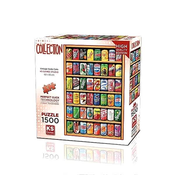 22042 PUZZLE 1500 VİNTAGE SODA CANS